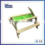 Badger Basket Covered Convertible Cedar Sandbox Canopy & 2 Bench Seats Outdoor