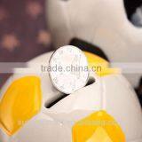 Funny Design Soccer Ball Box Mini Ceramic Money Box thumbnail-2