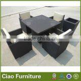 Outdoor Dining Furniture Rattan Table and Chairs thumbnail-1