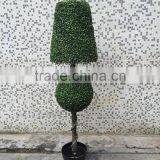 5ft Artificial Green Boxwood Spiral Potted Topiary Trees thumbnail-4
