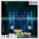 Flexible indoor fireproof star effect rgb full color Wedding Backdrop Curtains