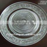 13" Round Glassware Plate Manufacturer PZ01A thumbnail-1