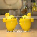 Customized Schleich Animals Mini Yellow Cute Cow Figure thumbnail-2