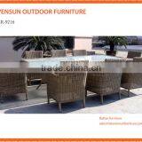 Luxury Grey Rattan Corner Sofa Dining Table Set Garden Patio Furniture Seats 9 thumbnail-1