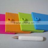 Waterproof Silicone Memo Pad/Erasable Memo Pad With Pen thumbnail-1