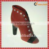 8 Inch Ceramic High-heeled Shoe in Red thumbnail-1