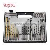 24pcs/set Drill Bits Set Impact Masonry + Wood Flat Drill + Twist Drill Bit for Metal Woodworking thumbnail-1