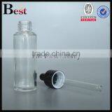 50ml Clear Glass Dropper Bottle With Silver Aluminum Dropper for Cosmetic Lotion Essential Oil Perfume China Suppliers thumbnail-4