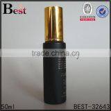 50ml Hot Products Hot Stamping Black Frosted Glass Bottle With Gold Aluminum Pump and Cover for Lotion Cosmetic Packaging thumbnail-5