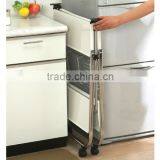 Folding Hand Cart, Metal Kitchen Dining Serving Cart thumbnail-6
