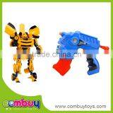 Best Sale Good Quailty Plastic Deformation Toys With Rubber Soft Bullet Gun thumbnail-1
