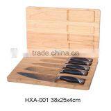 Cheap Bamboo Cutting Board With Knife Sets thumbnail-1