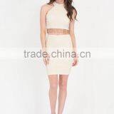 Women Two Piece Set Bead of my Heart Shiny Top and Skirt Set Ladies Formal Skirt and Blouse thumbnail-2