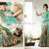 Heavy Embroidery Designer Saree Georgette Pallu+net Skirt With Ketty Brocket+net Blouse thumbnail-1