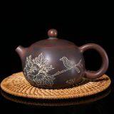 Nixing Pottery Pure Engraving Xishi Teapot Ceramic Tea Pot thumbnail-1
