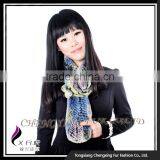 CX-S-165B 2016 New High Quality Stock Scarf Rose Rex Rabbit Fur Scarf Women thumbnail-6