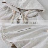 Cloak Design Buttons Solid Hoodie With Hooded for Women thumbnail-4