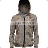 Womens Camo Zip up Hoodie Khaki Military Hoodie Desert Hoodie Dye Sublimation Hoodie Full Sublimation Print Hoodie Wholesale OEM thumbnail-3