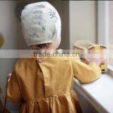 Beautiful Kids Model Dresses Ruffle Dress Children Long Sleeve Linen Design thumbnail-6