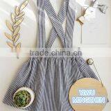 New Designs 0-6 Years Baby Summer Frocks Designs Baby Girl Stripes Cotton Dress thumbnail-1