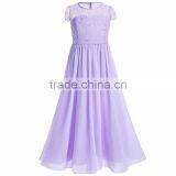 Summer Lace Chiffon Short Sleeved New Model For Girl Dress thumbnail-5