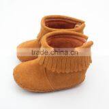 2017 Spring New Arrival Leather Material Moccsins Baby Football Boot thumbnail-3