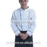 China Unisex Long and Short Sleeve Coat Catering Jackets White Chef Uniforms thumbnail-3