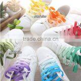8mm Flat Tie Dry Laces~In Stock Gradient Rainbow Color Shoelaces~Polyester Printing Laces For Sneakers~Amazon Suppliers thumbnail-1