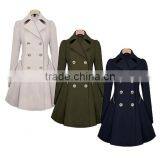 Women's Double Breasted Cinch Trench Coat thumbnail-3