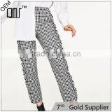 Spring Women Soft Slim Gingham Trousers thumbnail-1