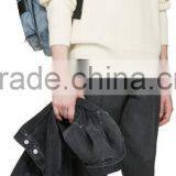 Crew Neck Long Raglan Sleeve Ribbed Cotton Jersey Sweater in Off White for Men thumbnail-4