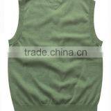 Men's Plain Kintting Pattern Argyle Sweater Vest With Custom thumbnail-2