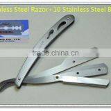 Stainless Steel Straight Razor Cut Throat Razor Shaving Razor thumbnail-1