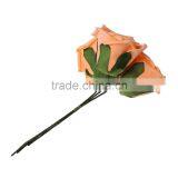 Wholesaler Imported From China Orange Rose Flower Artificial Flowers thumbnail-3