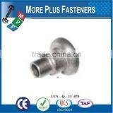 Made in Taiwan Brass Stainless Steel Solid Black Phosphate Shoulder Rivet thumbnail-3