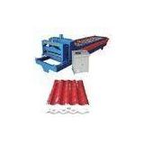 0.4 - 0.8mm Roof tile roll forming machine suitable colored steel, galvanized steel