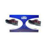 Engraved Logo Floating Shoe Display , Acrylic Magnetic Pop Display With Lights