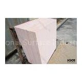 Decorative Quartz Stone Wall Tile / Pink Artificial Stone Floor Tiles For Hotel