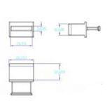 SFP Dustproof Plug /LC Dust Tail Plug / Optical Module Cage Dust Plug / Cage Rubber Plug RJ54 Rubber Plug