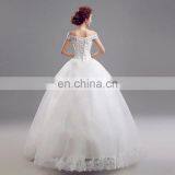 LSO1602 off Shoulder Cheap Wedding Dresses Made in China Sheath Lace up Prom Ball Gown Dresses thumbnail-2