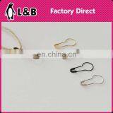 Wholesale Fancy Loop Pin Metal Gold/Silver/Black Brass Material Decorative Safety Pins