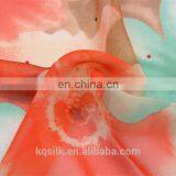 Hot Fix Rhinestone Jewelry Silk George Printed 100% Silk Georgette Fabric