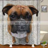 I@home Ready Made Mildew Resistant 3d Digital Dog Printed Waterproof Shower Curtain Bathroom thumbnail-5