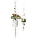 Chinese Manufacturer Hand Craft Cotton Wall Ornaments Hanging Decoration Macrame White Plant Hangers thumbnail-7
