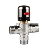1/2" Brass Thermostatic Shower Mixer Valve Solar Electrical Hot Water Thermostatic Mixing Valve