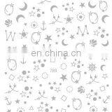 JOYFUL 788-791 Moon And Star Nail Stickers Gilding Nail Decals Japanese Strap Glue Nail Stickers thumbnail-4