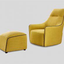 Modern Style Leisure Chair and Footrest Stool LC1505-16+10 Upholstery Chair - Livingroom Furniture thumbnail-2