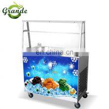 Commercial Double Pan Portable Thailand Roll Ice Cream Machine/Ice Cream Roll Ice Maker Machine