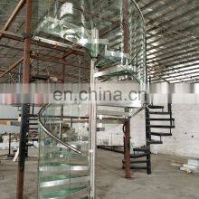 Современный дизайн. Спиральная лестница из углеродистой стали, нержавеющей стали и дерева для наружного/внутреннего использования thumbnail-5