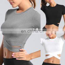 Slim Newly Designed High Quality Women Active Yoga Fitness Wear With Sport Bra And High Waist Breathable Legging thumbnail-3